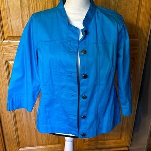 Christopher and Banks Adorable Turquoise Jacket, Size Medium